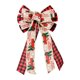 thumbnail image 3 of Decoraciones superiores del árbol de Navidad del Bowknot de la tela escocesa Feliz Navidad para la decoración de Navidad del hogar Ndcxsfigh Para estrenar, 3 of 8