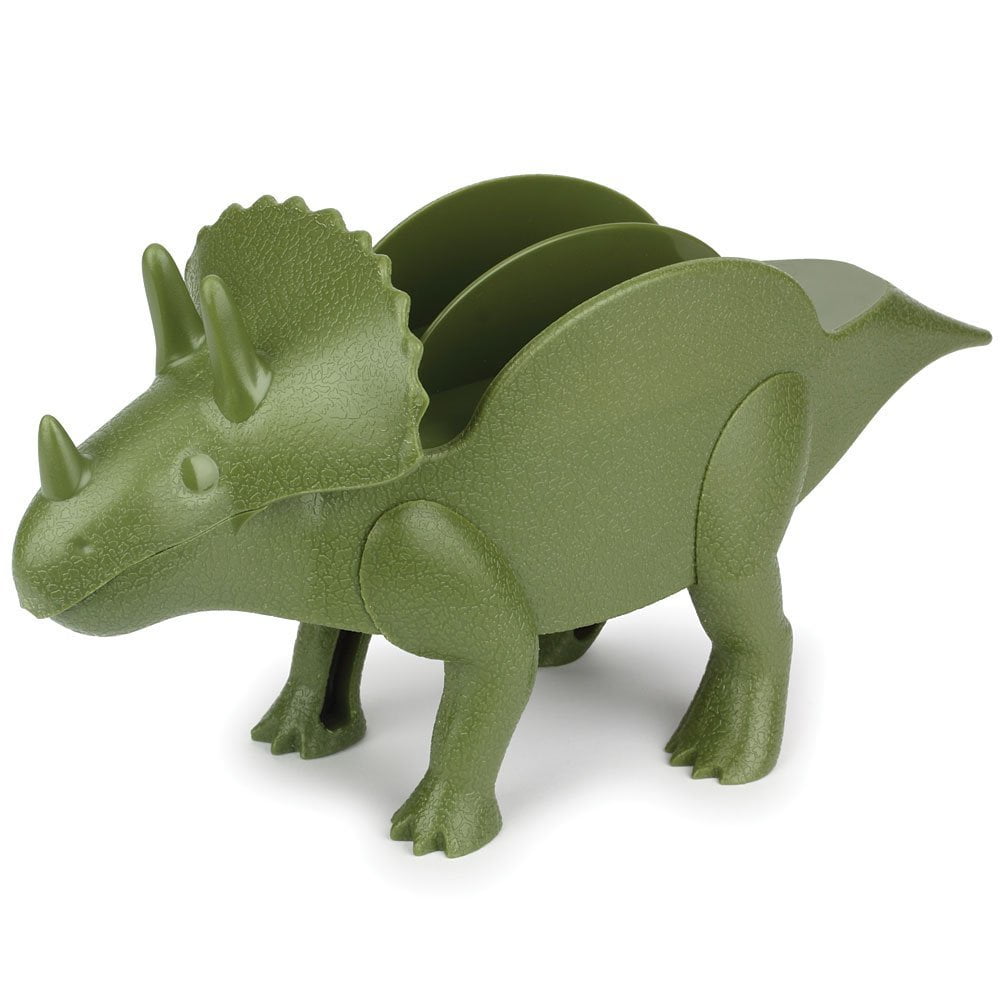 Set/2 Tricerataco Double-Slotted Dinosaur Taco Holders For Fun Meal-Time 