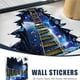 thumbnail image 5 of Pegatina De Pared De Espacio Cósmico 3D Autoadhesiva Galaxy Star Bridge Decoración Del Hogar Para Habitación De Niños Calcomanías De Pared De Salón Noticed HA016898-00, 5 of 7