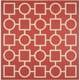 thumbnail image 6 of SAFAVIEH Outdoor CY6925-248 Courtyard Collection Red / Bone Rug, 6 of 10