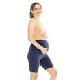 thumbnail image 2 of Stretch Is Comfort Women's Oh so Soft Luxe Maternity Biker Shorts | Adult Small- 2x, 2 of 6