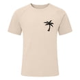 thumbnail image 5 of Beach Vacation T Shirts for Men 2026 Summer Casual Short Raglan Sleeve Crewneck Coconut Tree Print Tee Shirt, 5 of 5