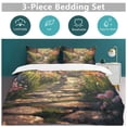 thumbnail image 5 of Easter Bunnies Rabbits Duvet Cover Set King Size for Bedroom Decoration Print Bedding Set Comforter Cover Decorative Microfiber with 2 Pillow Sham Multicolor, 5 of 6