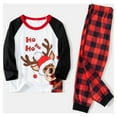 thumbnail image 6 of PatPat Christmas Pajamas Family Christmas Pajamas for Women Men Kids, Reindeer and Red Plaid Print Long-sleeve Family Matching Set (Flame Resistant), 6 of 13