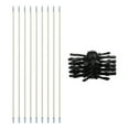 thumbnail image 1 of Kit de cepillo de limpieza de chimenea, 9 postes con cabezal de cepillo de nailon, juego de limpieza Meterk  Cepillo de limpieza, 1 of 7