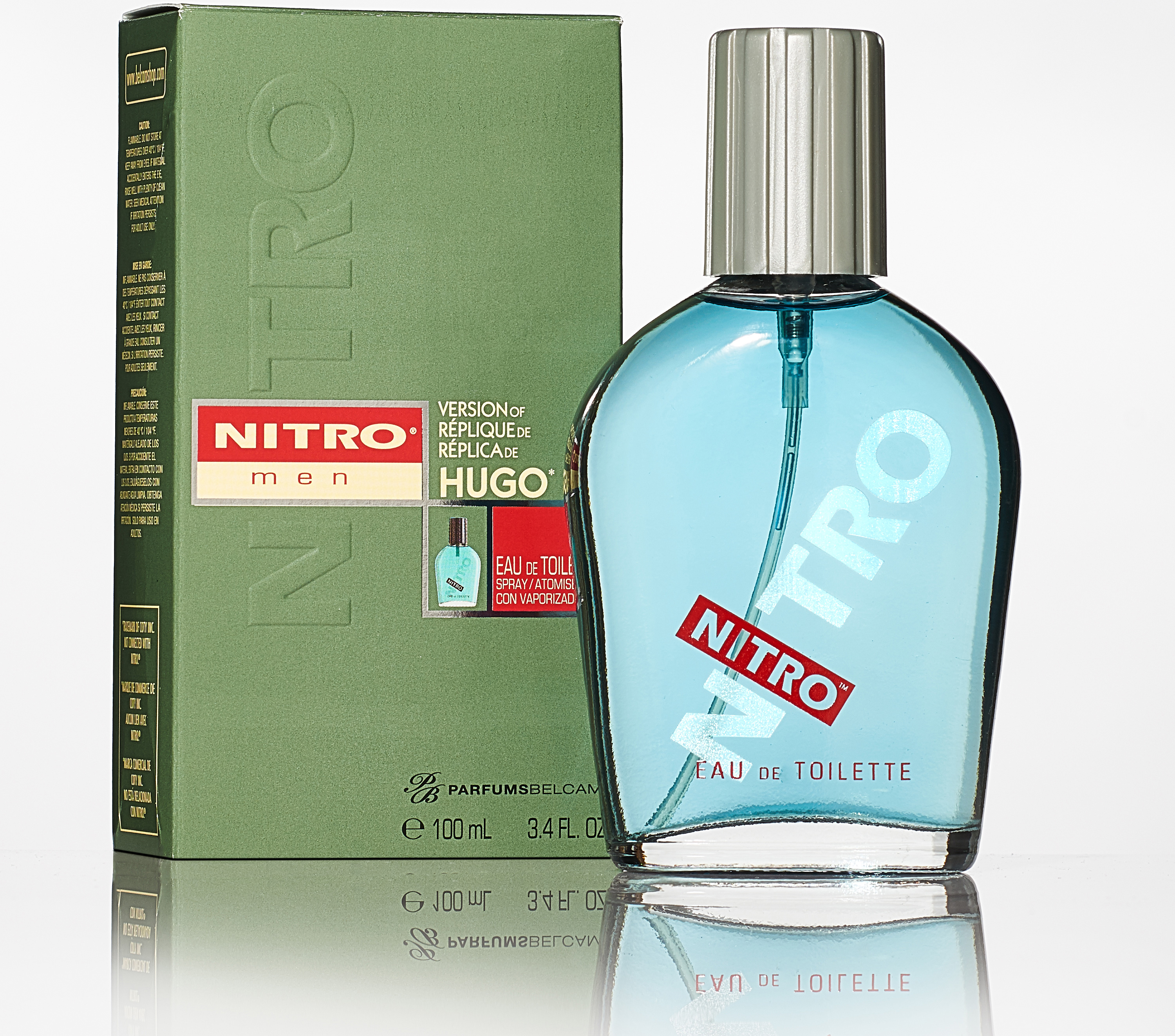 PB ParfumsBelcam Nitro version of Hugo, Eau De Toilette, Cologne for Men, 3.4 Fl oz - image 4 of 7