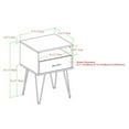 thumbnail image 6 of Croft Mid-Century Modern Metal Hairpin Leg 1-Drawer End Table Set in Slate Gray, 6 of 6