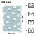 thumbnail image 2 of FORMRS 1-Subject Spiral Notebook 8" x 5" College Ruled 60 Refillable Sheet A5 Hard Cover, Simple Sheep Pattern, 2 of 7