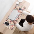 thumbnail image 3 of Long Mouse Pads for Desk,Pink Boho Bohemia Geometric Diamonds Desk Mats on Top Of Desks, Desk Mouse Pad Extra Large with 3mm Non-Slip Base and Stitched Edge for Gaming,Work,Home 31.5"x11.8", 3 of 5