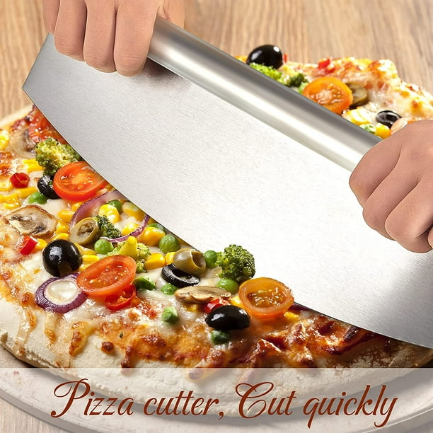 Spatule à pizza avec cutter manche en bois pagaie à pizza pour
