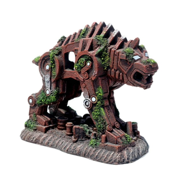 DOLITY 1pc Aquarium Ornament Dog Tank Artificial Shelter Background Non-Fading