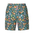 thumbnail image 4 of Lsque Mens Swim Trunks Foxes and Birds in Forest Pattern - Bathing Suit Compression Liner - Beach Swim Shorts Swimwear - (S-3XL) - Stretch Quick Dry -X-Large, 4 of 9