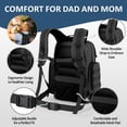 thumbnail image 4 of Bolsa de pañales MIRACOL Outdoor para hombre con cambiador negra, 4 of 8