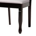 thumbnail image 6 of Baxton Studio Aggie Grey Fabric and Dark Brown Finished Wood 5-Piece Dining Set, 6 of 10