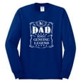 thumbnail image 2 of Wild Bobby, No. 1 Dad Genuine Legend Father's Day Mens Long Sleeve Shirt, Royal, Large, 2 of 6