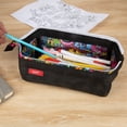 thumbnail image 4 of ZIPIT: Lenny Pencil Case - Black & Doodles - Large Storage Capacity Zipper Pouch, Makeup-Stationery Bag, School, Washable Polyester, Kids-Teens-Adults, 4 of 10