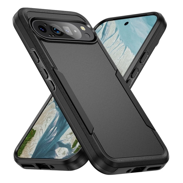 Pour Google Pixel 9 / 9 Pro Case, Google Pixel 9 / 9 Pro Case Dual Layer Hard PC Soft TPU Bumper Full Body Shockproof Strong and Durable Phone Case pour Google Pixel 9 / 9 Pro,Droproof,Dust-Proof,C