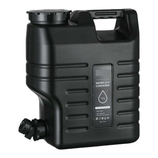 Fête du Canada "Conteneur d'Eau Portable Extérieur Vert/kaki/noir Réservoir d'Eau PE avec Robinet ( Options 5L/11L/12L) Comprend un Tube d'Extension de Capuchon de Rechange et une Brosse de Nettoyage pour le Camping Mes Articles
