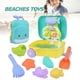 thumbnail image 1 of 8PCS Beach Sand Toy Set with Storage Suitcase Water Toy Set for Children Kids, 1 of 5
