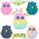 thumbnail image 1 of 5-Pack 3D Anti-Stress Squeeze Pop Balls Silicone Sensory Toy Stress Balls Easter Gifts for Kids Adult Seniors, 1 of 4