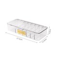 thumbnail image 2 of Data Cable Organizer, Charging Cord Box, Multi-Compartment, Tidy, Durable – Ideal for Desktops, Drawers, Suitable for Tech Users, Office Workers, White, 2 of 3