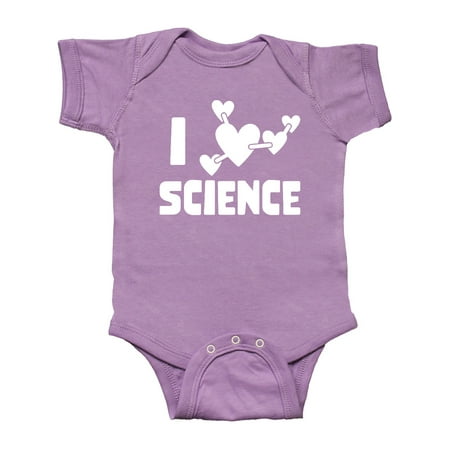 

Inktastic I Love Science Heart Molecules Gift Baby Boy or Baby Girl Bodysuit
