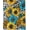 Sunflower, variant on Sunflower and Leopard Print Fleece Blanket - Lightweight Soft Cozy Gifts Throw for Floral Lovers,Women,Adult,Yellow and Blue Chic Flower Blankets,Home Room Modern Artistic Decor 60x80in