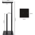 thumbnail image 3 of Freestanding Black Toilet Paper Holder Stand with Reserve Storage Holder, Set of 2, 3 of 7