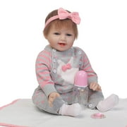 Margot 55cm Rabbit Sweater Full Body Soft Silicone Vinyl Baby Doll Non-toxic Safe Toy