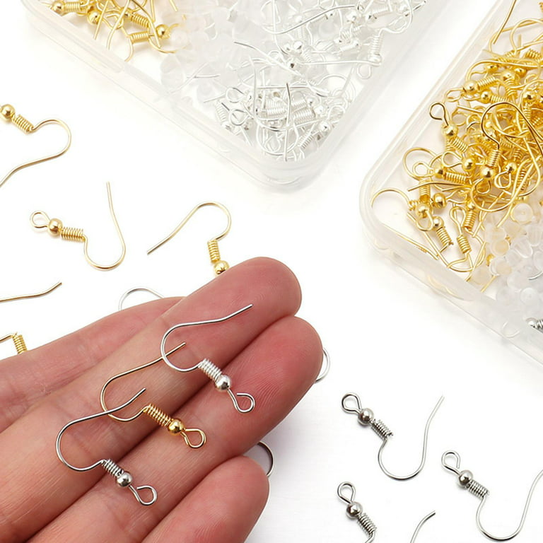 Earring Hooks, DIY Earring Backs, Ear Wires Fish Hooks for Jewelry Making  Beading