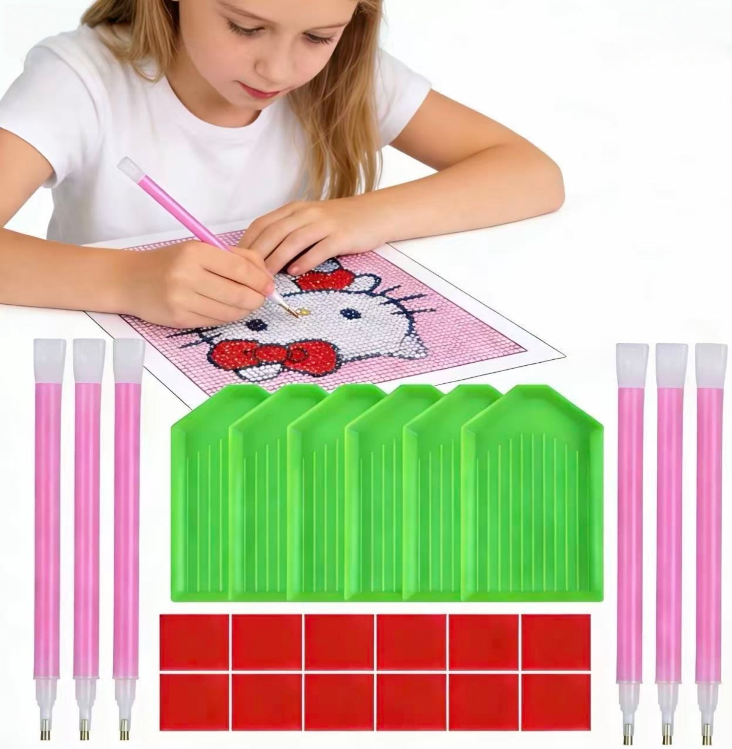 JOYSTRY 5D Diamond Painting Tools Kit Diamond Art Pens, Trays and Sticky Clay DIY Accessories