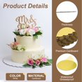 thumbnail image 3 of 15pcs Cake Board Round, 10 inch Cake Circle Base Cake Plate Round Cardboard Base, Gold, 3 of 6