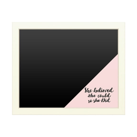 Trademark Fine Art 'She Believed She Could Pink' Chalkboard by ABC