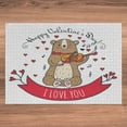 thumbnail image 6 of Ambesonne Valentines Day Jigsaw Puzzle, Bear and Violin, Heirloom-Quality Fun Activity for Family Durable Cardboard, 1000 pcs, Red Brown, 6 of 6