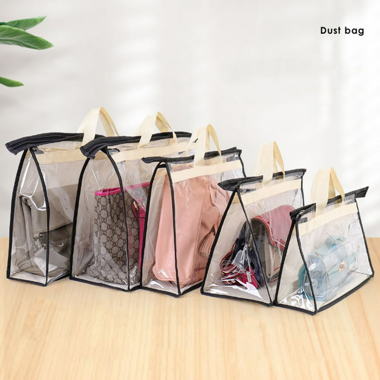 Dengjunhu Handbag Dust Bags Clear Purse Storage Organizer for