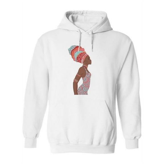 Pretty Woman Side View Sketch Hoodie Women -Image by Shutterstock, Female Small