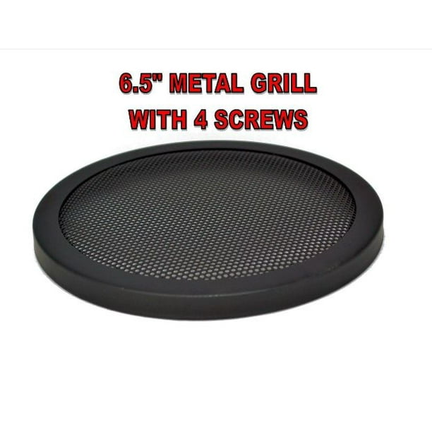 6.5" INCH CAR SPEAKER GRILL WOOFER STEEL MESH WITH SPEED CLIPS AND