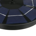 thumbnail image 5 of 3W Solar Fountain Pump, 240L/H Solar Water Pump Floating Fountain built-in 1200mAh Battery, with 6 Nozzles, for Bird Bath, Fish tank, Pond or Garden Decoration solar aerator pump, 5 of 8