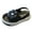 Black, variant on Gubotare Dressy Sandals Girl Comfortable Girls'Sandal Two Strapped Patent Leatherette Glitter Sandals (Black,10)