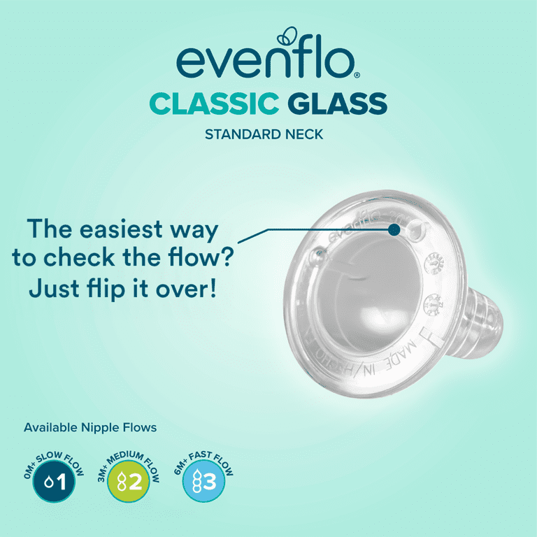 Evenflo Classic Glass Twist Bottles, 8 oz, 6-Pack photo 5