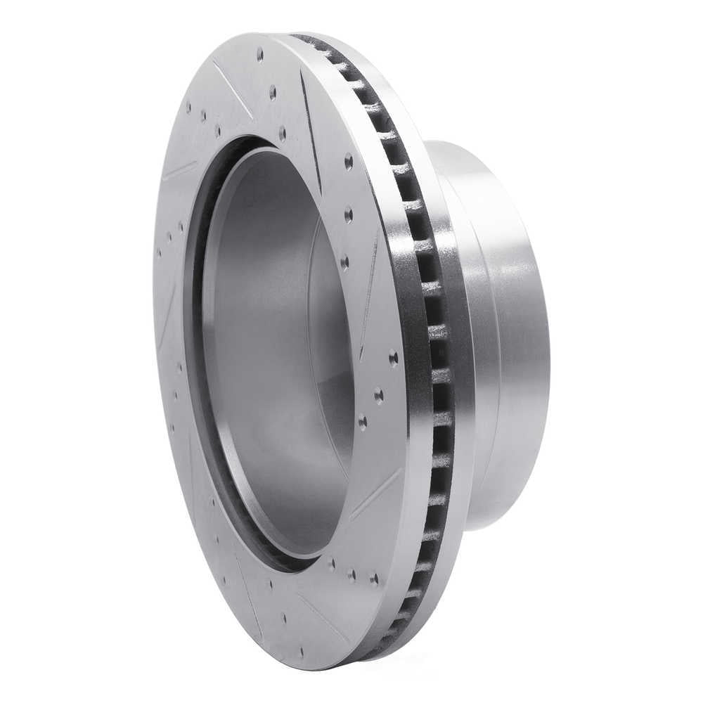 Dynamic Friction Company 631-54227L DFC Brake Rotor - Drilled And Slotted - Silver