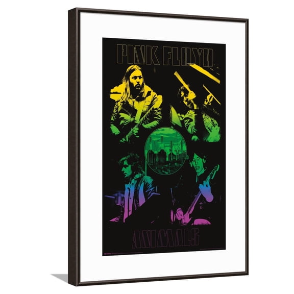 Pink Floyd - Animals Canvas Wall Poster, 14.725" x 22.375"