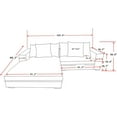 thumbnail image 4 of US Pride Furniture Luxe Oversized Two-Piece Sectional Couches for Living Room L Shaped Sofa with Chaise  Corduroy Fabric Facing Left, Dark Green, 4 of 4