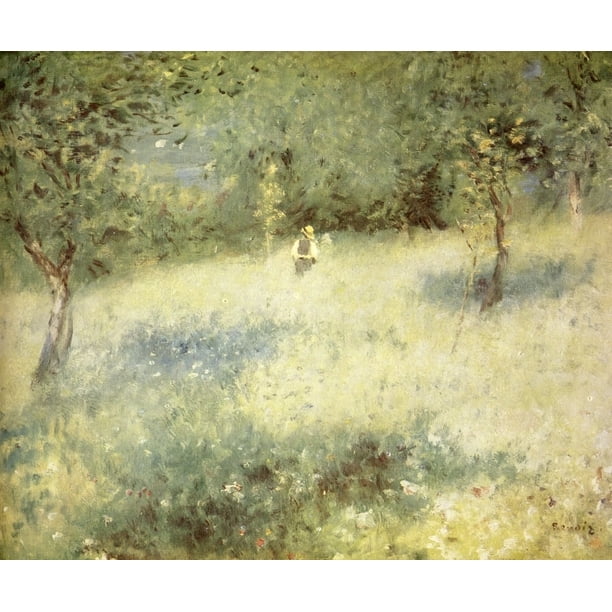 Spring Poster Print by Pierre-Auguste Renoir (18 x 24) - Walmart.com ...