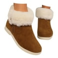 thumbnail image 5 of Mepaouo Women's Slip on Winter Snow Boots Fleece Lined Suede Insulated Fashion Dress Ankle Booties, 5 of 6