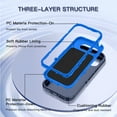 thumbnail image 2 of Compatible with Google Pixel 9A Case,3-Layer Military Grade Drop Protection Anti-Slip Bumper Rugged Shockproof Dustproof Protection Phone Case,Navy Blue, 2 of 7