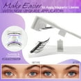 thumbnail image 4 of Magnetic Eyelashes 1 Pair Reusable Magnetic Eyelashes with App licator, No Adhesive Required, Natural-Looking Eyelashes, Eyelash Curler Set, Easy to Wear and Remove, 4 of 7