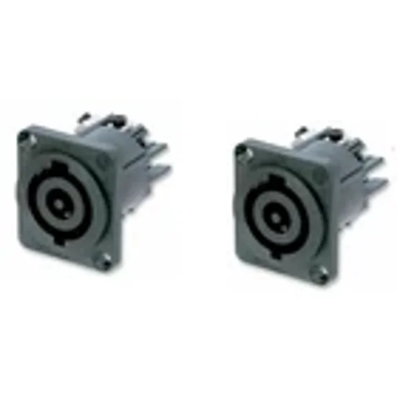 (2) Two Genuine NEUTRIK NAC3MP-HC PowerCON 250V32A Chassis Connector Power Input