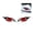 B, variant on Cat Eyes Car Stickers, 3D Stereo Reflective Eyes Stickers, 3D Car Auto Rear View Mirror Windows Stickers, Waterproof Funny Decals for Truck SUV Car Body Window Bumper - Green