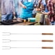 thumbnail image 1 of Palitos para Asar 3 Tenedores para Barbacoa Palitos para Asar de Acero Inoxidable con de Madera de Haya para Barbacoa Al Aire Libre Camping ANGGREK Otros, 1 of 8